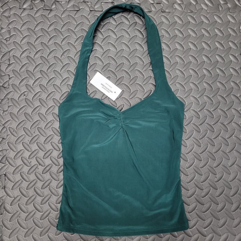 Tillys NWT Ruched Hater Tank Top XS NWT Capsule Wardrobe Vacation